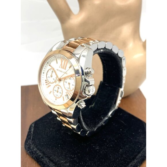 Michael Kors Women\'s Watch MK7258 Quartz Chronograph Rose Gold Silver 36mm main image 6